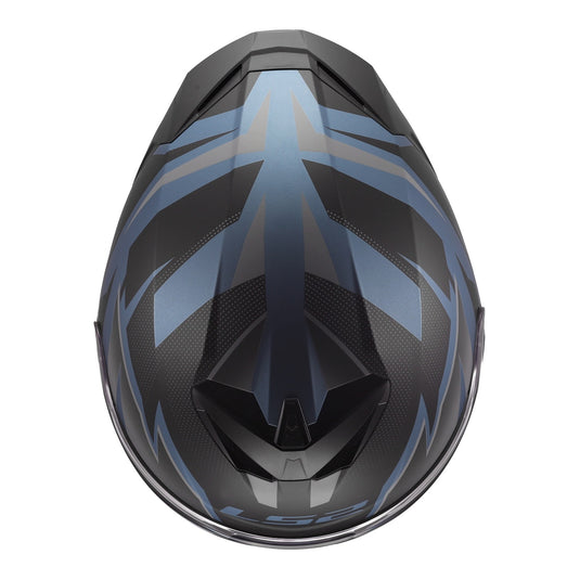 LS2 FF820 Rapid III Xtrem Helmet - Black / Blue Petrol