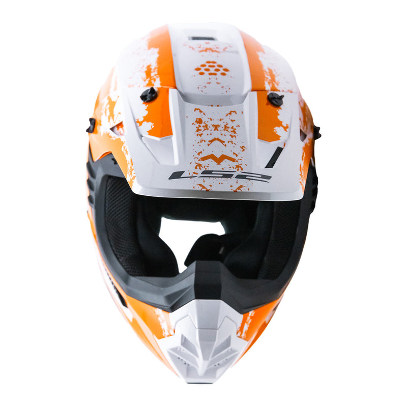 Load image into Gallery viewer, LS2 MX706 COZ Hyde Helmet - Orange / White
