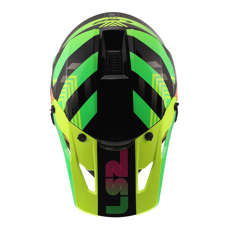 Load image into Gallery viewer, LS2 MX706J COZ Junior Helmet - Chromatic Black / Hi-Vis Pink
