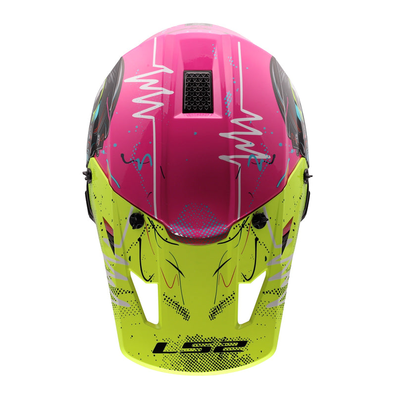 Load image into Gallery viewer, LS2 MX706J COZ Junior Gorilla Helmet - Gloss Purple
