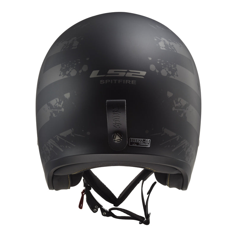 Load image into Gallery viewer, LS2 OF599 Spitfire II Flag Helmet - Matte Black 06
