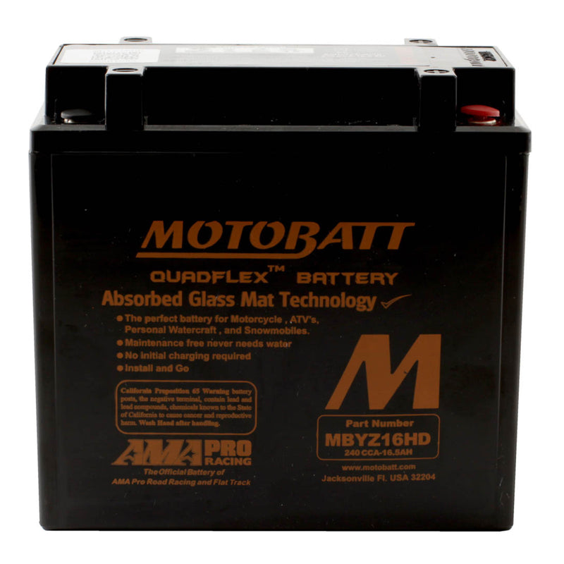 Load image into Gallery viewer, Motobatt Battery Quadflex AGM - MBYZ16HD
