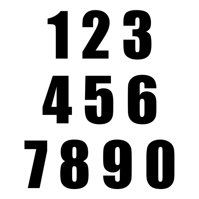 Load image into Gallery viewer, Whites Race Number - Black #8 (10 Pack)
