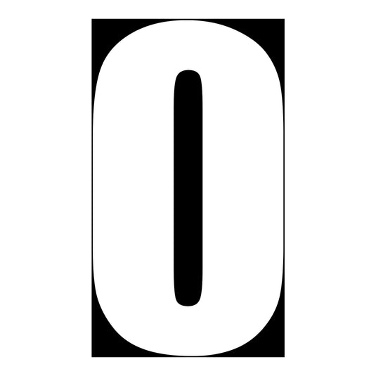 Whites Race Number - White