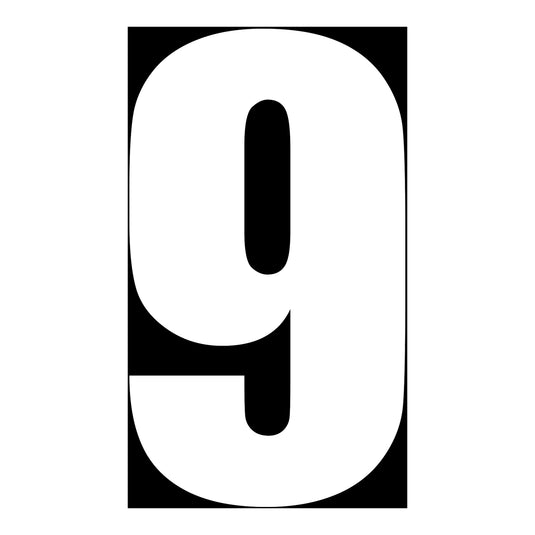 Whites Race Number - White