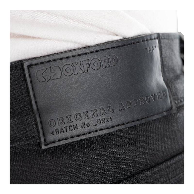 Load image into Gallery viewer, Oxford Original CE AA Armourlite Slim Men's Jeans - Black (Short - 30L)
