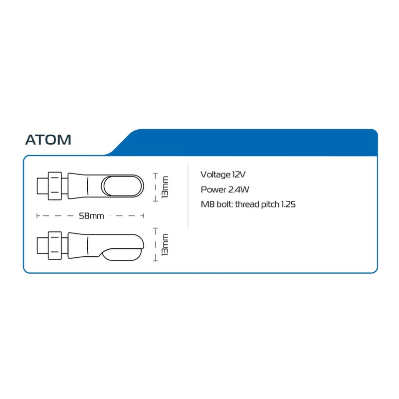 Load image into Gallery viewer, Oxford Atom Mini Indicators (includes 2 Resistors)

