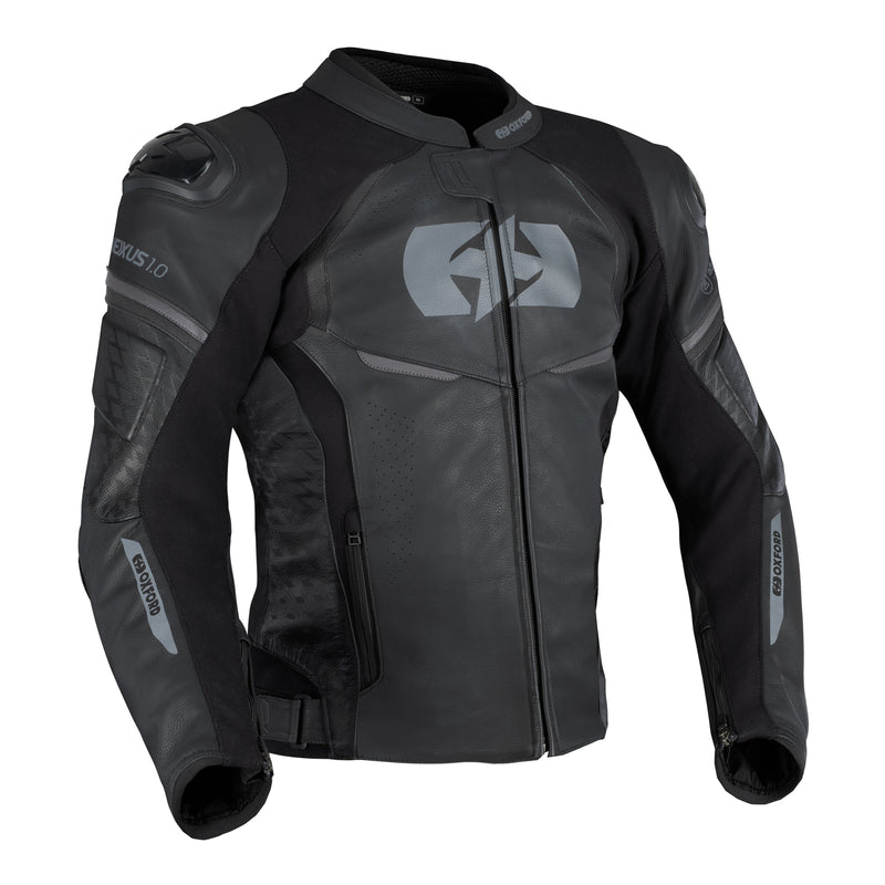 Load image into Gallery viewer, Oxford Nexus 1.0 Leather Men's Jacket - Stealth Black

