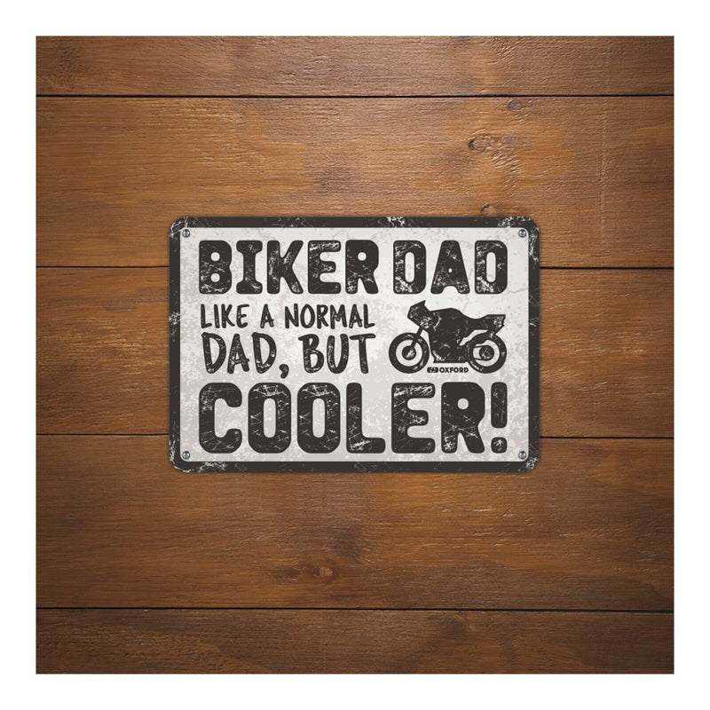 Load image into Gallery viewer, Oxford Garage Metal Sign: Biker Dad Cooler
