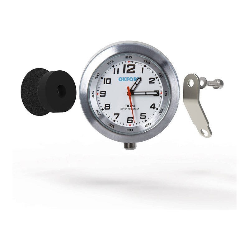Load image into Gallery viewer, Oxford Clock Sil Case &amp; White Face with Bracket
