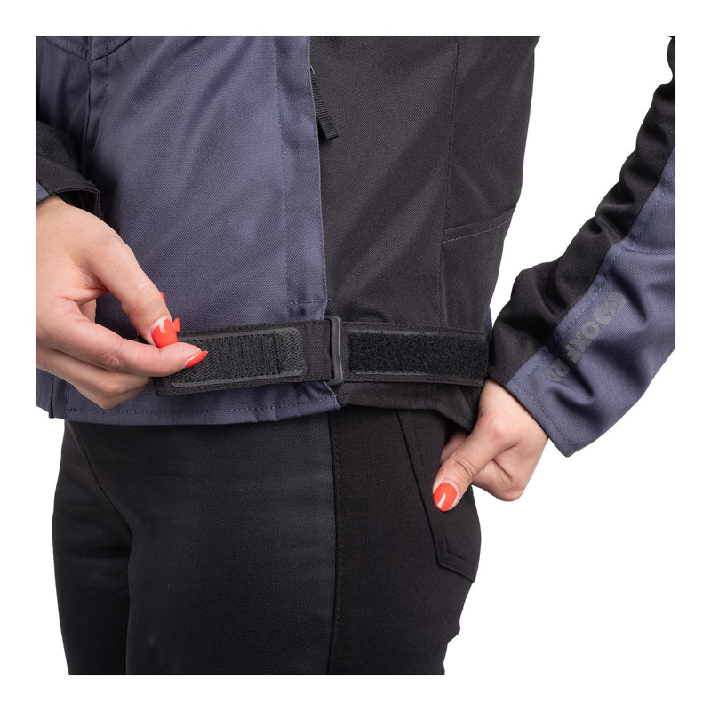 Load image into Gallery viewer, Oxford Valencia 3.0 Waterproof Dr2Dry Women's Textile Jacket - Grey / Black
