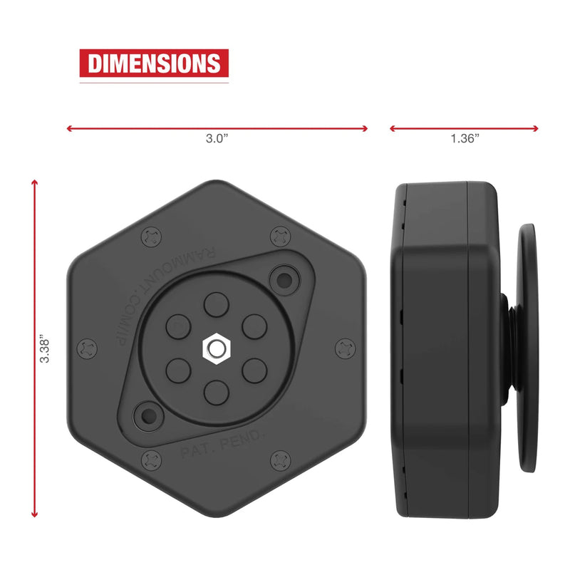 Load image into Gallery viewer, RAM Vibe-Safe with NPT Adapter for 2-Hole Holders

