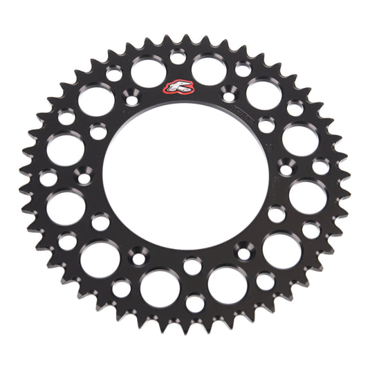 Renthal Sprocket Rear Black 48T Alloy 7075 T6 Grooved