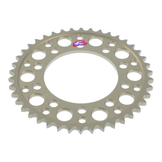 Renthal Rear Sprocket T6 Grooved 7075 Alloy - Silver [Honda]