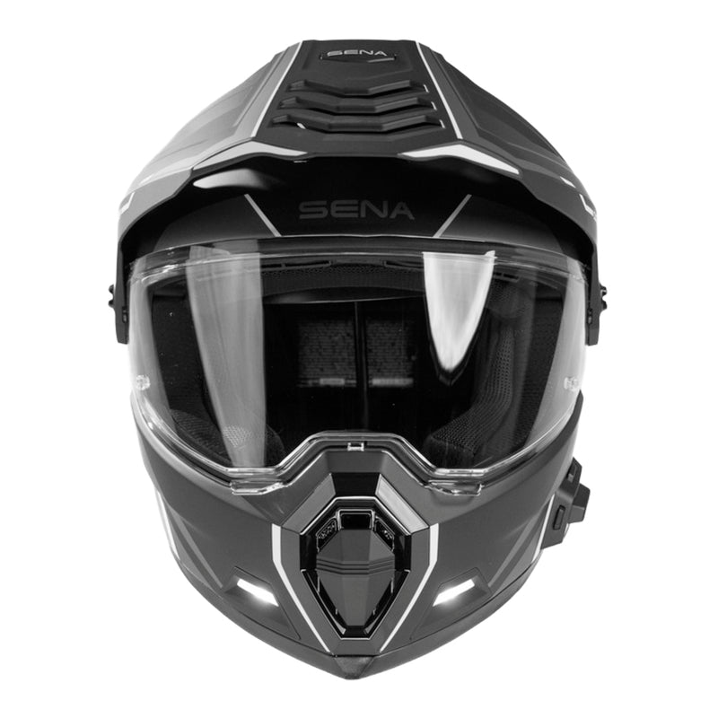 Load image into Gallery viewer, Sena Outlander Smart ADV Dual-Sport Helmet - Matte Black
