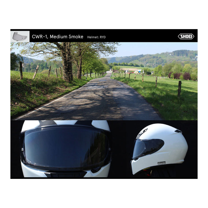 Load image into Gallery viewer, Shoei Visor NXR Ryd (X-Spirit 3 CWR-F) Mellow Smoke E6 Flat

