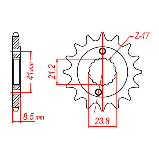 Sprocket Kit Honda XR400 - 520EXW 15/45