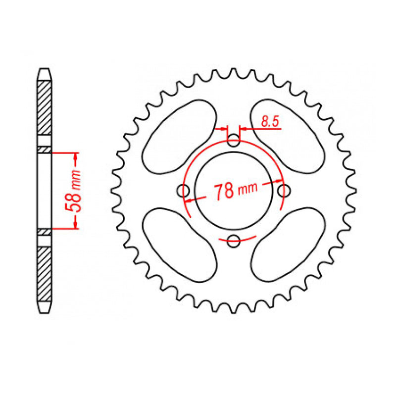 Load image into Gallery viewer, Sprocket Kit Suzuki GN125 - 428KRO 14/52
