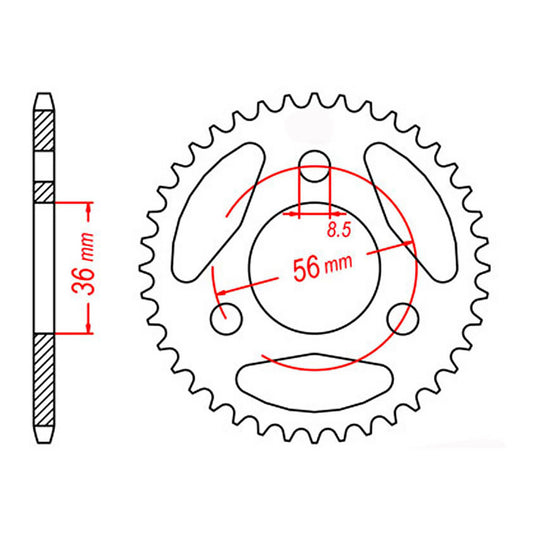 Sprocket Kit Suzuki JR50 - 420MS 13/28