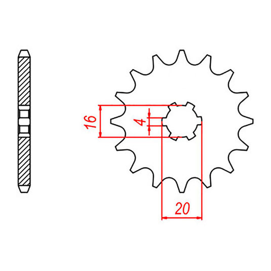 Sprocket Kit Suzuki RM85 (Small wheel) - 428H 14/47