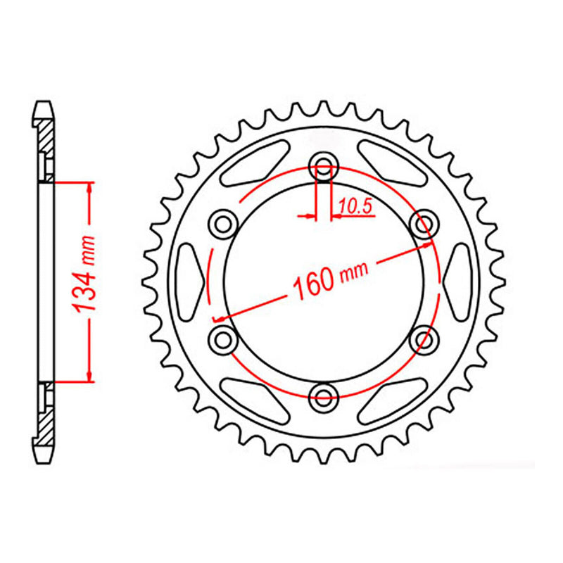 Load image into Gallery viewer, Sprocket Kit Honda CBR954RR '00-'03 Gold (economy) - GB530XRE 16/42
