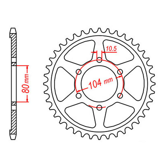 Sprocket Kit Kawasaki ZX9R '98-'01 (economy) - 530XRE 16/41