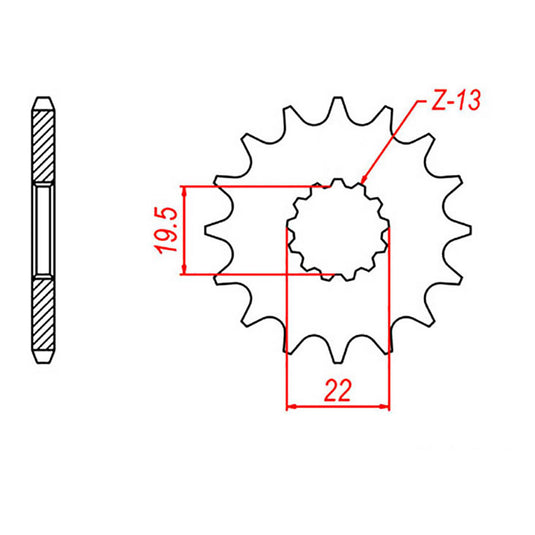 Sprocket Kit Suzuki GSF250 Bandit - 520XRE 13/49