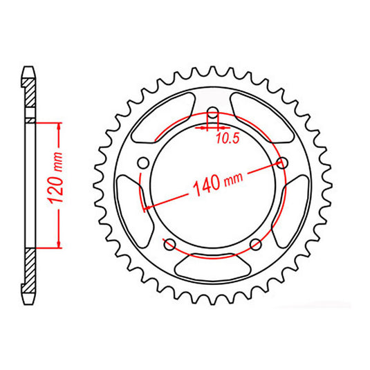 Sprocket Kit Suzuki GSXR1000 '07-'08 (K7-K8) (recom) - 530ZXW 17/43