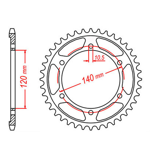 Sprocket Kit Suzuki TL1000R (economy) - 530XRE 17/39