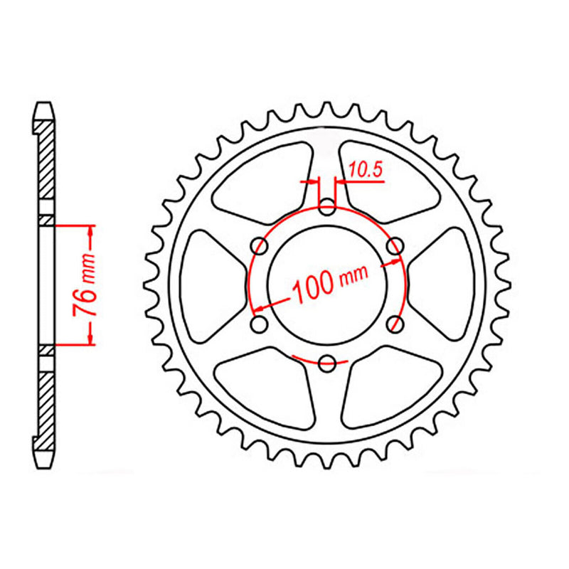 Load image into Gallery viewer, Sprocket Kit Suzuki GS1200SS Gold Hi Performance - GB530ZXW 15/45

