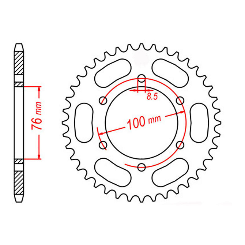 Load image into Gallery viewer, Sprocket Kit Yamaha SX225 Scorpio - 428KRO 15/44

