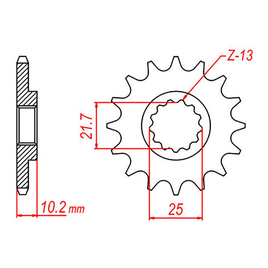 Sprocket Kit Yamaha XJ600 Diversion '09-'15 - 520XRE 15/46