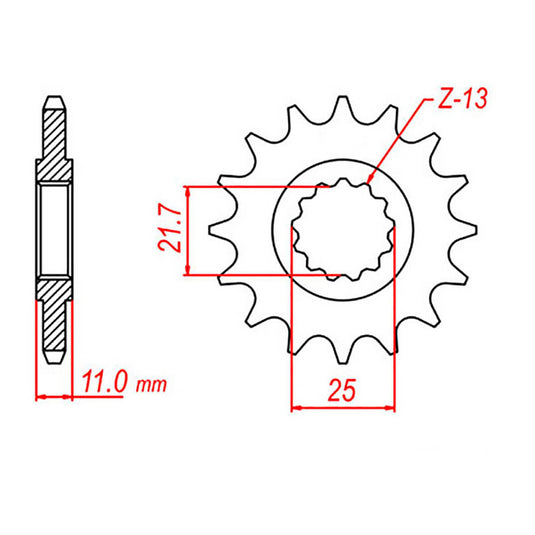 Sprocket Kit Yamaha YZF750 '93-'98 Gold - GB530XRE 16/39