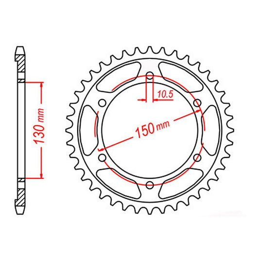 Sprocket Kit Yamaha YZF750 '93-'98 Gold - GB530XRE 16/39