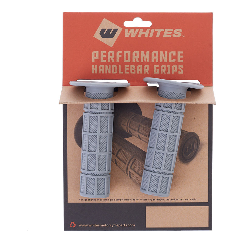 Load image into Gallery viewer, Whites MX Full Waffle Grip - Grey
