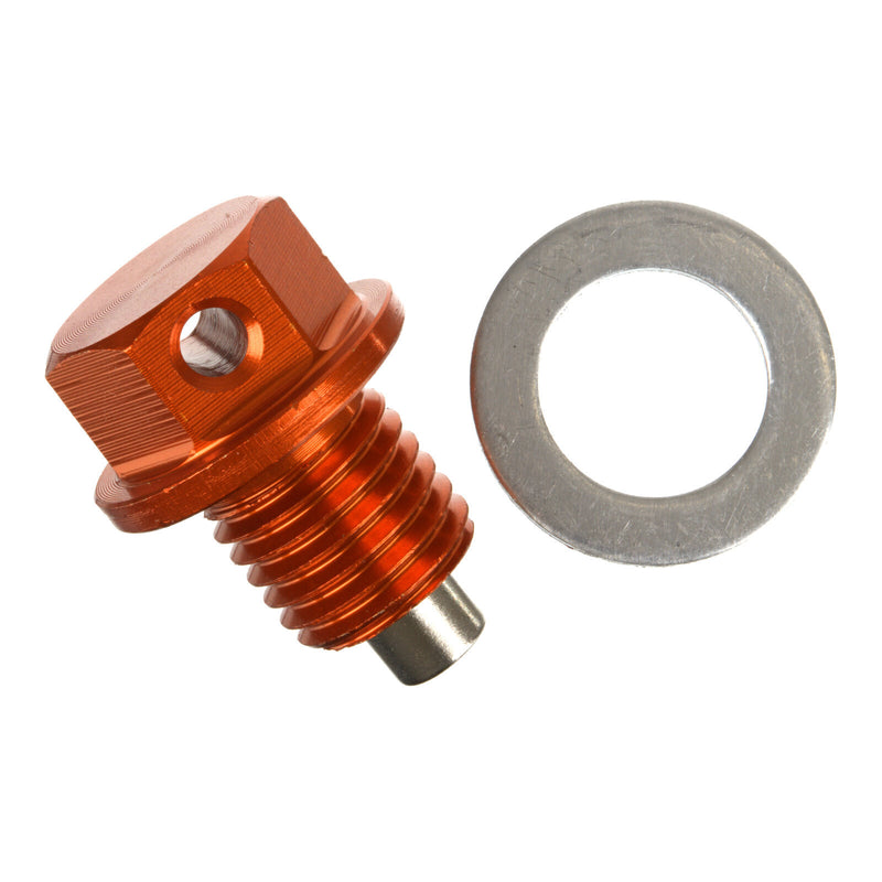 Load image into Gallery viewer, Whites Magnetic Sump Plug M12 x 12 x 1.5 - Orange
