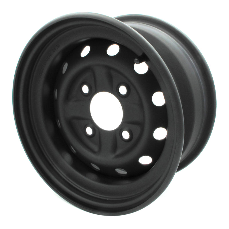 Load image into Gallery viewer, Whites ATV/UTV Steel Rim 12x6 CF-Moto Front 4/110 +15 - Black
