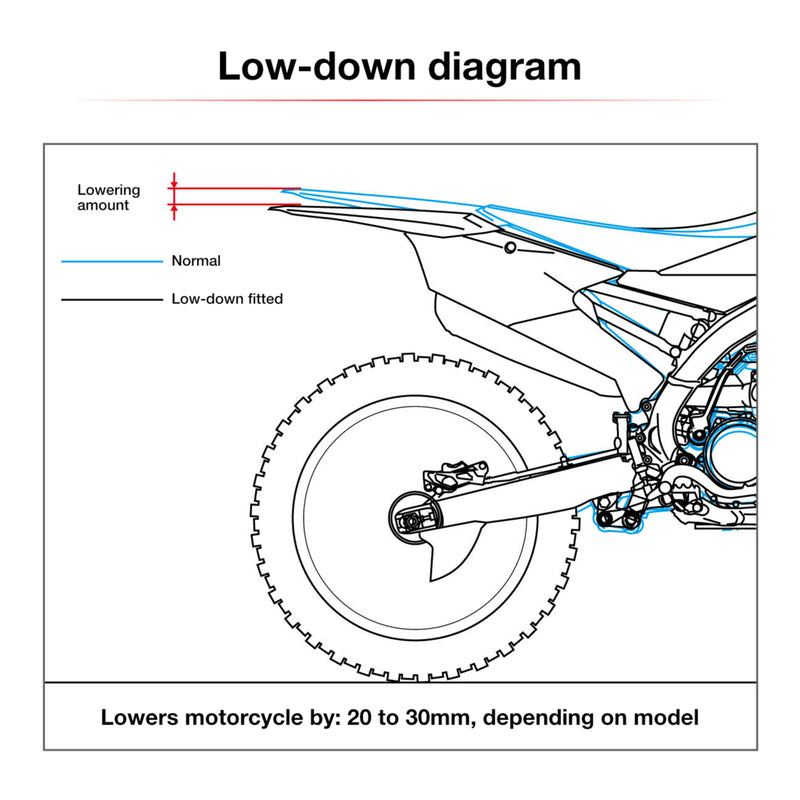 Load image into Gallery viewer, Zeta RSL-LowDown -30mm CRF1000L Africa Twin - Red
