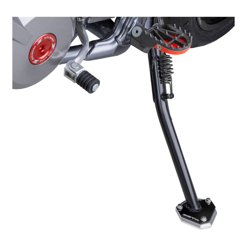 Load image into Gallery viewer, Zeta Side Stand Extender Black/Silver Suzuki DR-Z400S/SM '00-
