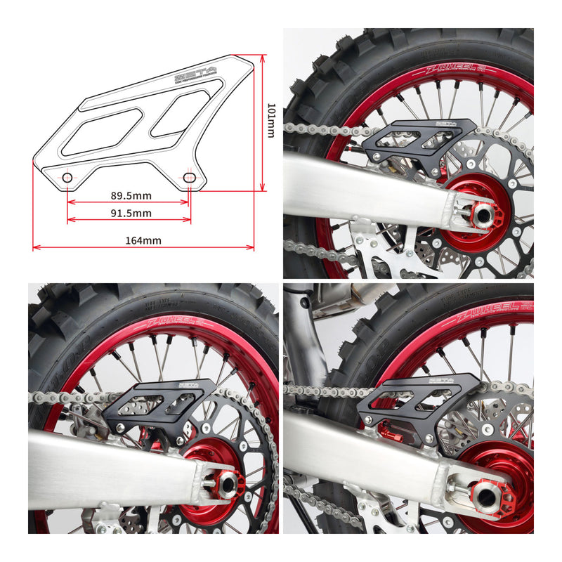 Load image into Gallery viewer, Zeta Heel Guard - Honda CRF450L ('19-), CRF450RL ('21-) - Black
