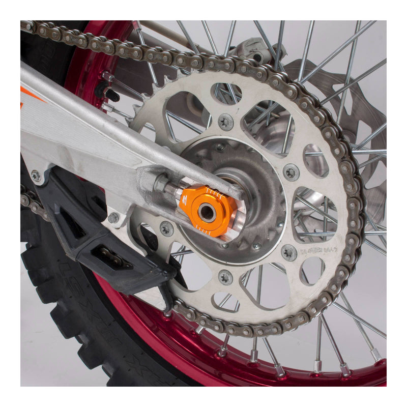 Load image into Gallery viewer, Zeta Rear Axle Block KTM SX/SXF- '12, 85SX,EXC Orange
