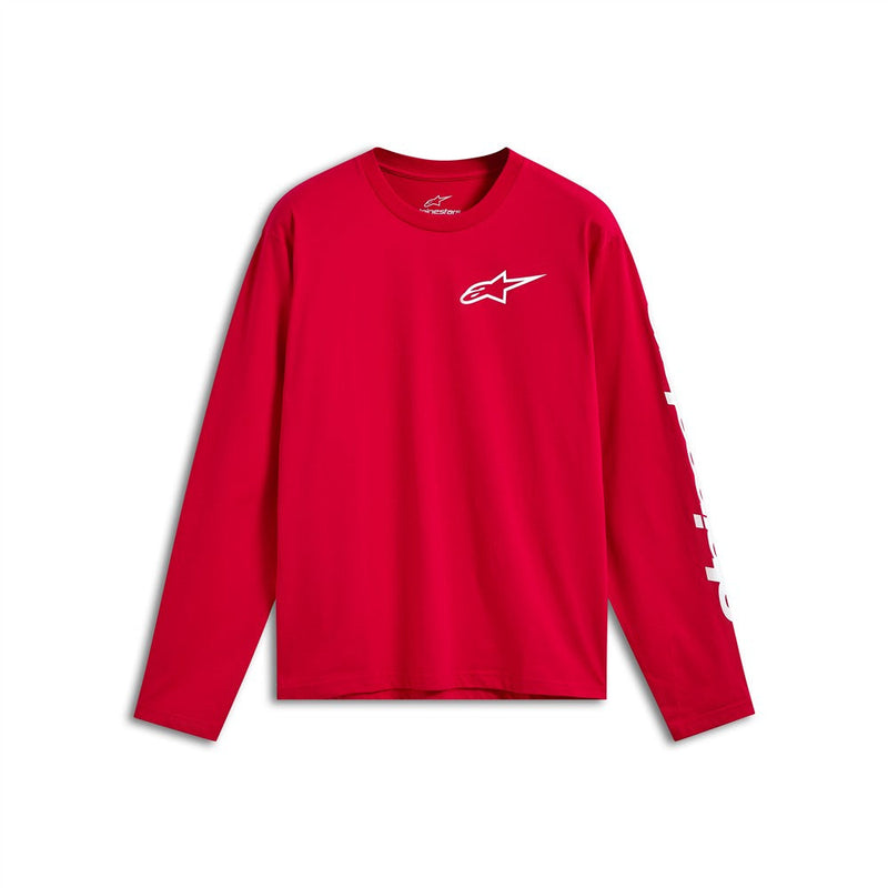 Load image into Gallery viewer, Alpinestars Trackside Long Sleeve CSF Tee Red/White
