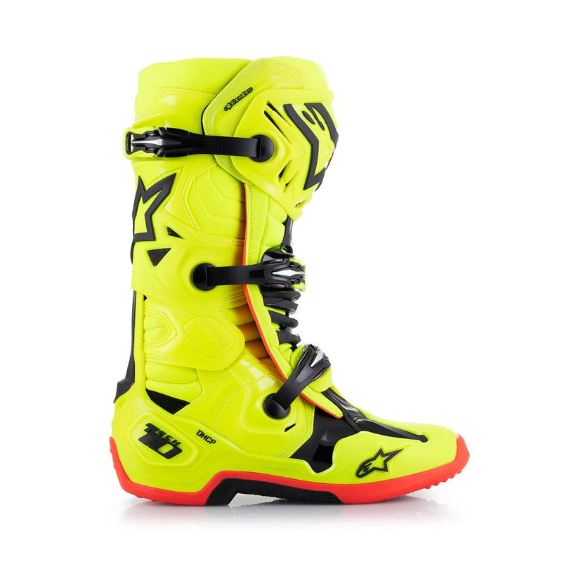 Load image into Gallery viewer, Alpinestars Tech-10 MX Boots Yellow Fluoro/Black/Red Fluoro
