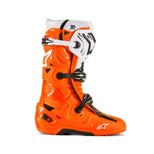 Alpinestars Tech-10 Enduro Boots Orange Fluoro/Black/White
