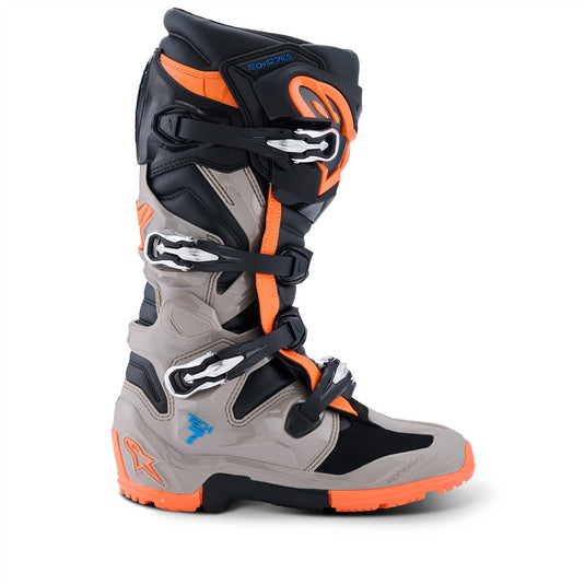 Alpinestars Tech-7 Enduro Boots Black/Warm Gray/Orange Fluoro