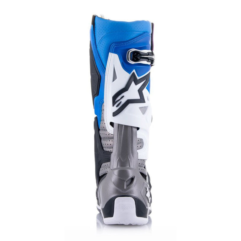 Load image into Gallery viewer, Alpinestars Tech-10 Supervented Boots Black/Enamel Blue/Purple/White
