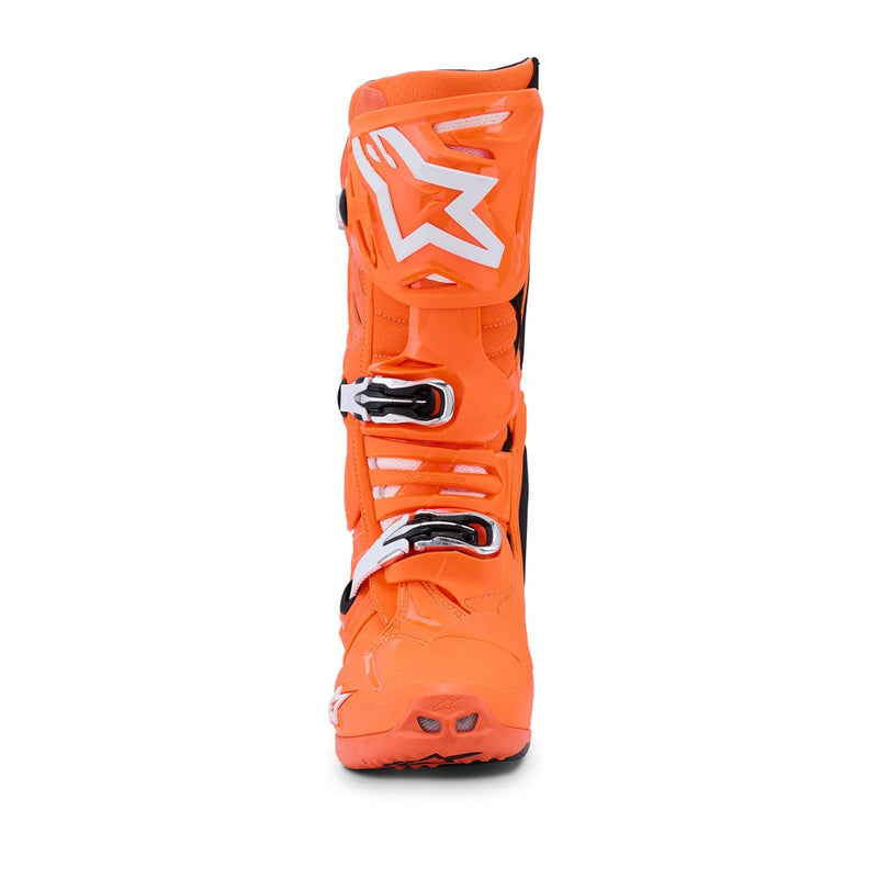 Load image into Gallery viewer, Alpinestars Tech-10 Supervented Boots Orange Fluoro/Black/White
