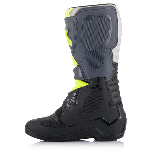 Alpinestars Tech-3 MX Boots Black/Cool Gray/Yellow Fluoro