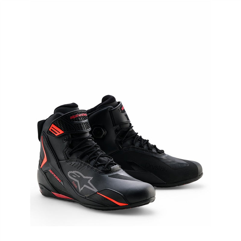 Load image into Gallery viewer, Alpinestars Faster-4 Drystar Shoes Black/Red
