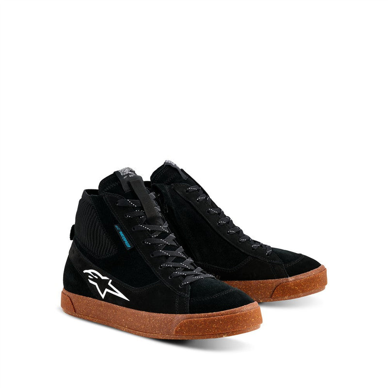 Load image into Gallery viewer, Alpinestars Stated Waterproof Shoes Black/Gum/White /42.5
